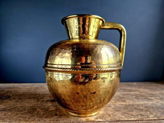 French brass dairy jug brass milk jug French vintage canne a lait.
