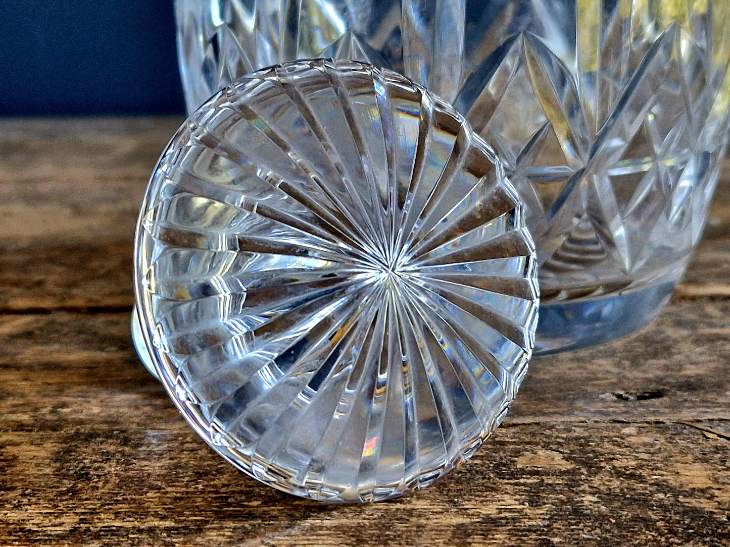 Stuart crystal decanter glass crystal decanter Stuart crystal vintage glass decanter European decor English crystal decanter.