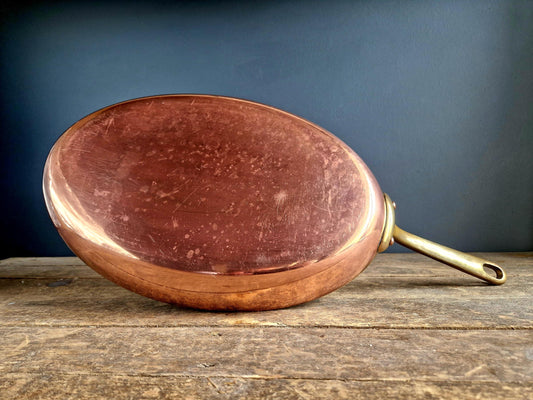 French copper fish pan Copper saute pan.