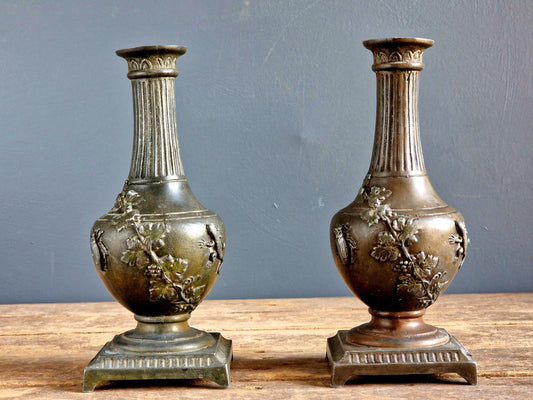 French antique candleholders by Eugene Provost.