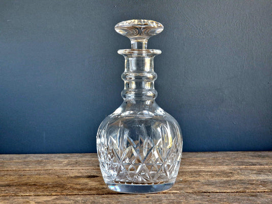 Stuart crystal decanter glass crystal decanter.