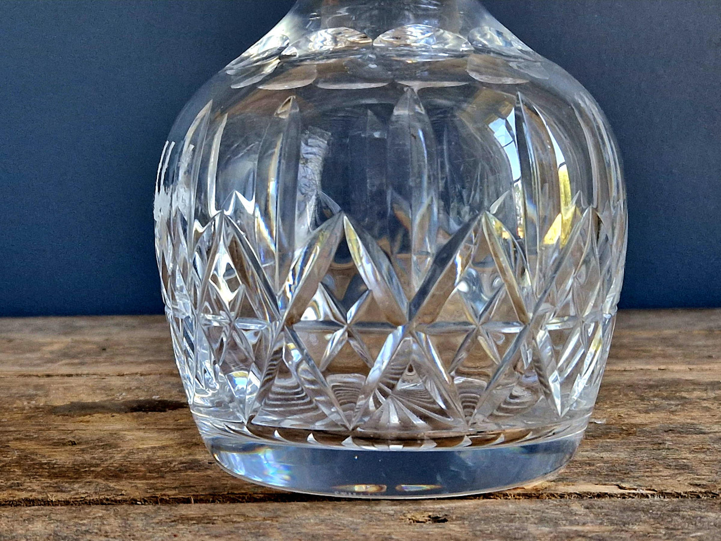 Stuart crystal decanter glass crystal decanter Stuart crystal vintage glass decanter European decor English crystal decanter.