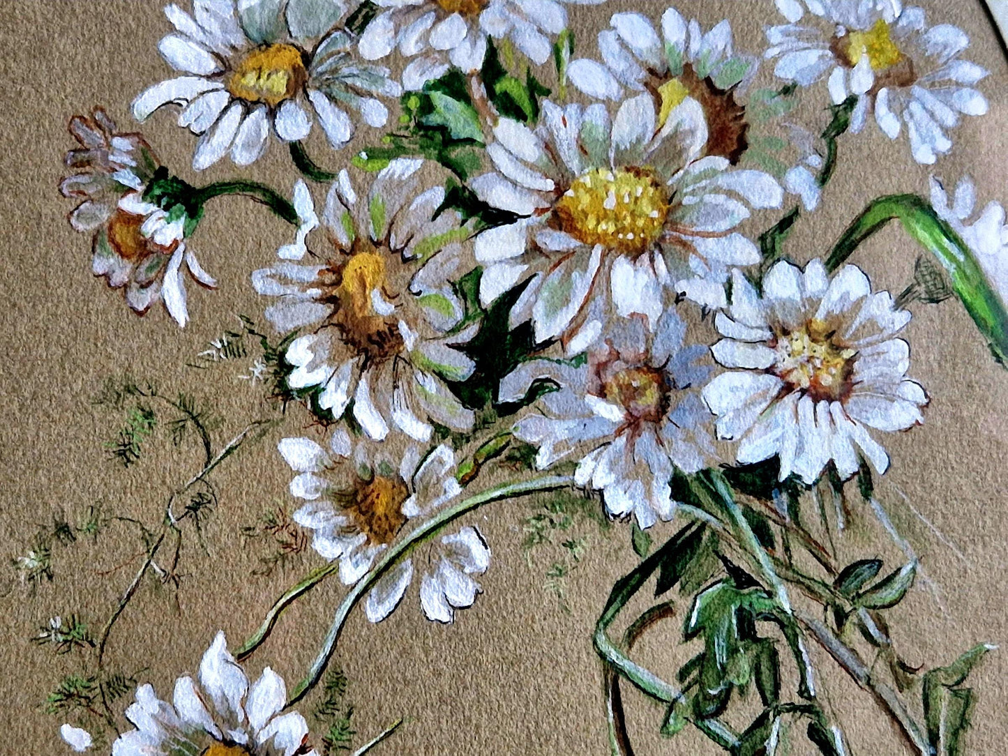 French flower watercolour painting Original art.