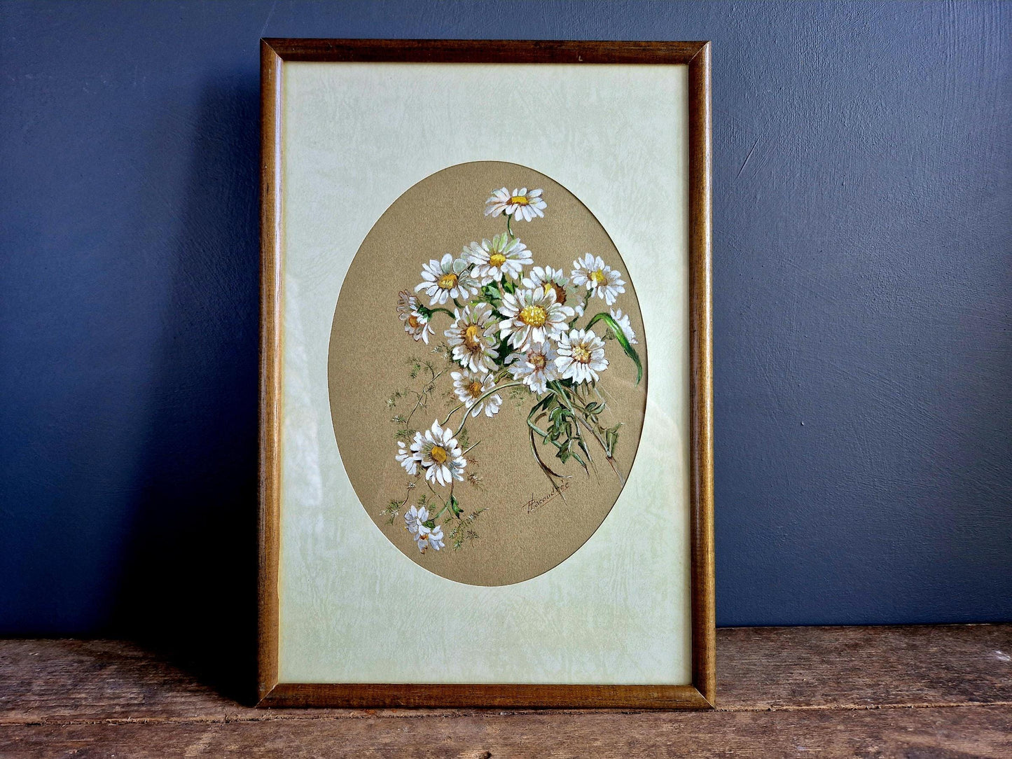 French flower watercolour painting Original art.