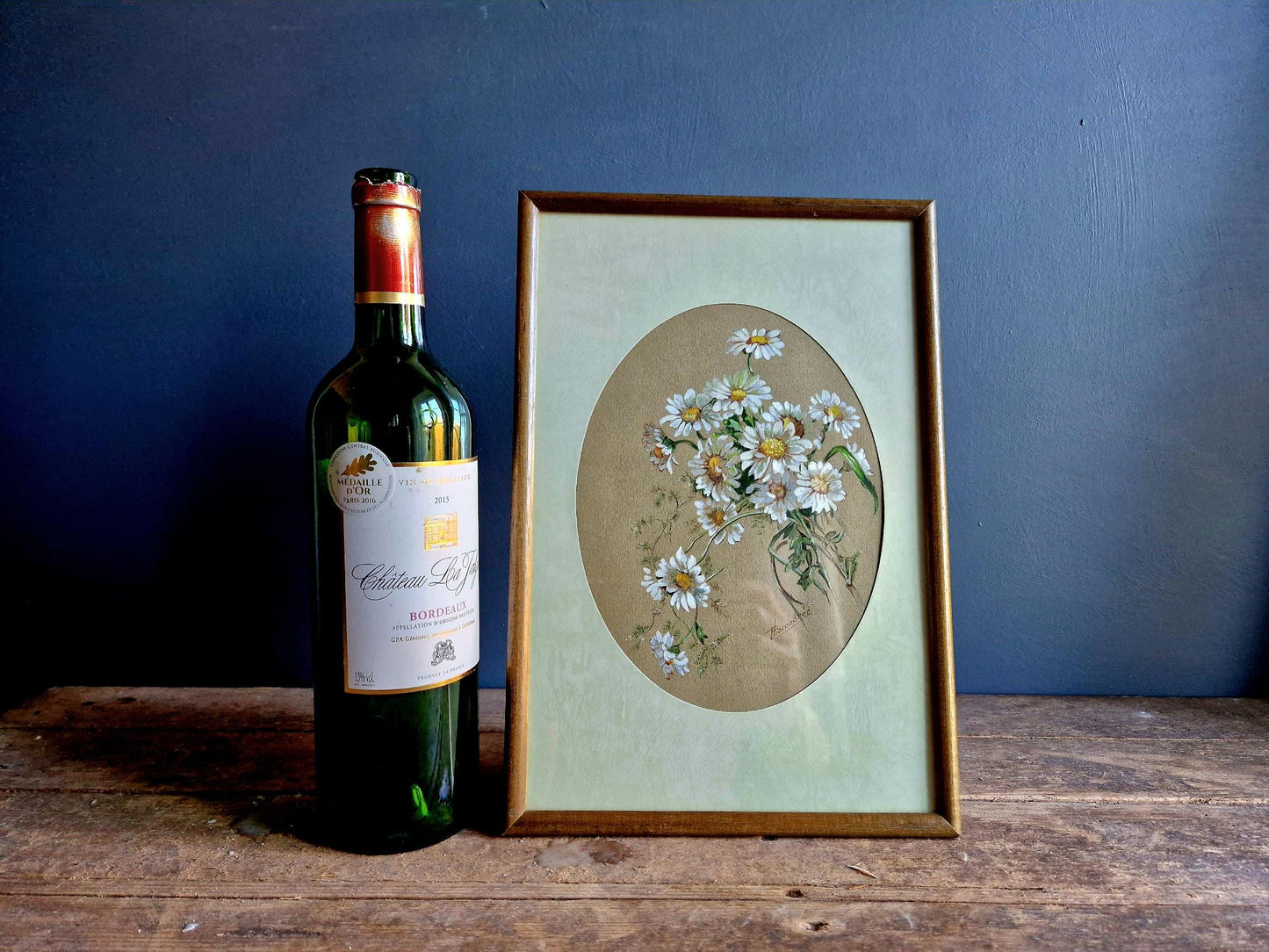 French flower watercolour painting Original art.