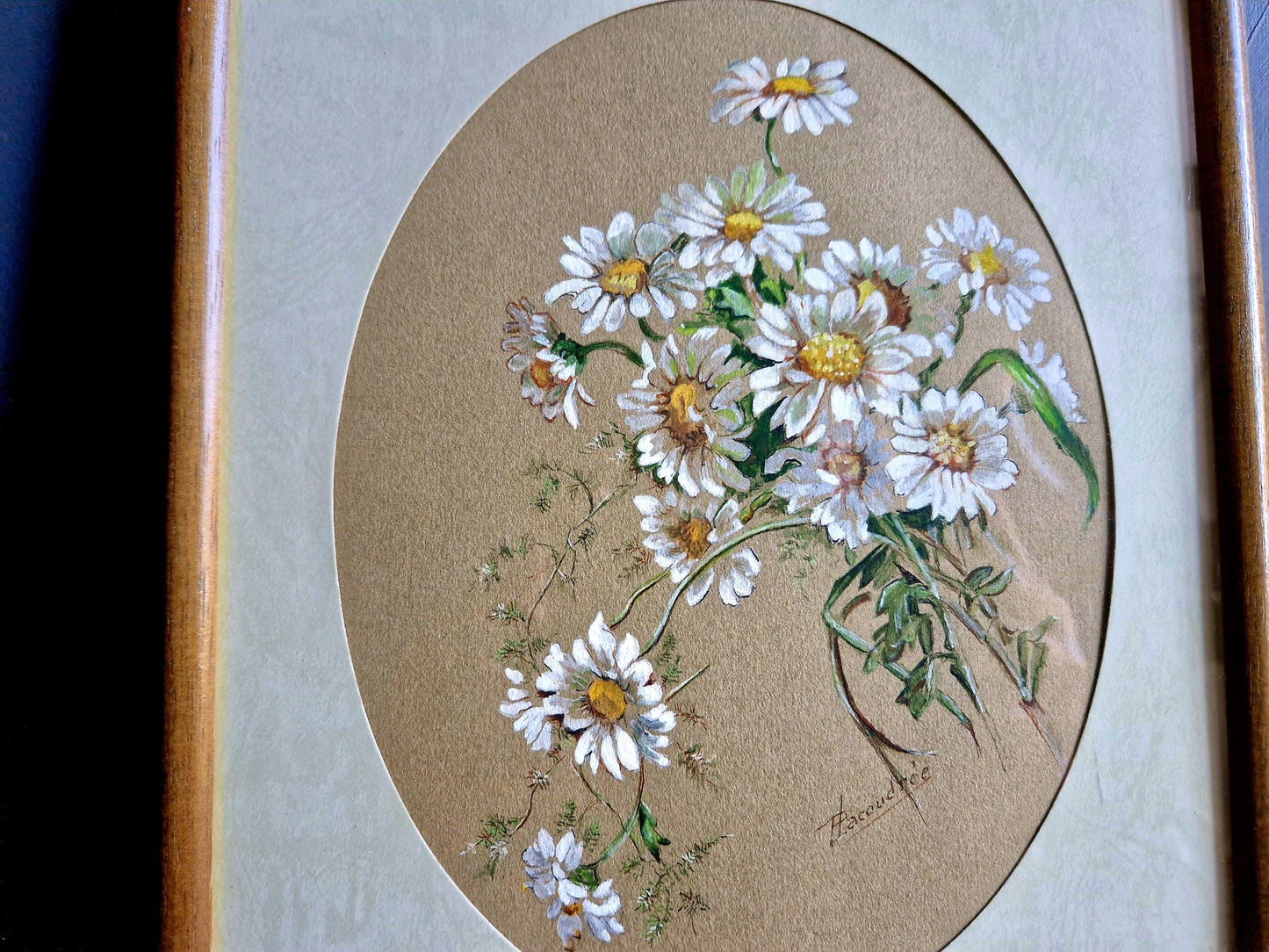 French flower watercolour painting Original art.