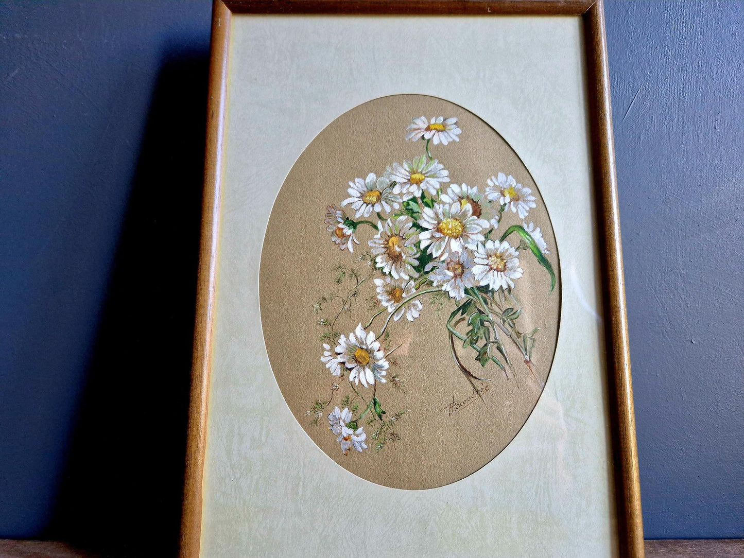 French flower watercolour painting Original art.