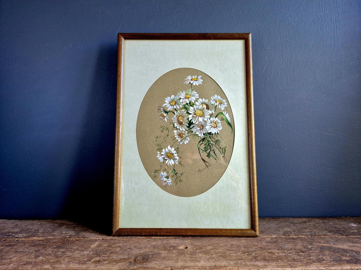 French flower watercolour painting Original art.