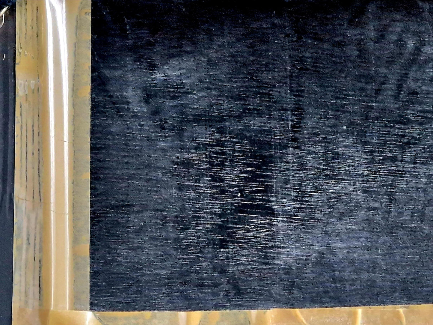 Peinture à l'huile française vintage : Art représentant des carlins et des épagneuls