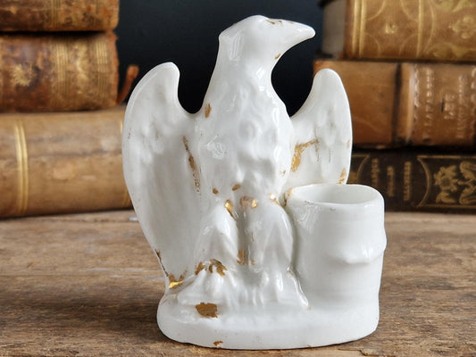 French eagle inkwell antique inkwell.