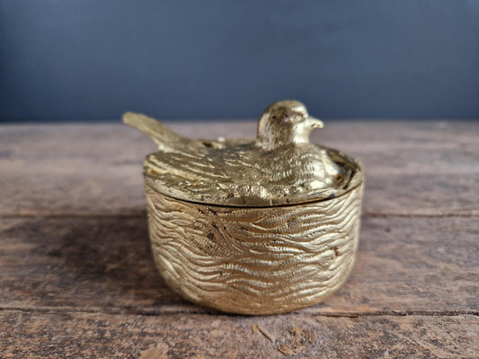 Antique French gilt bronze trinket box French jewelry box.