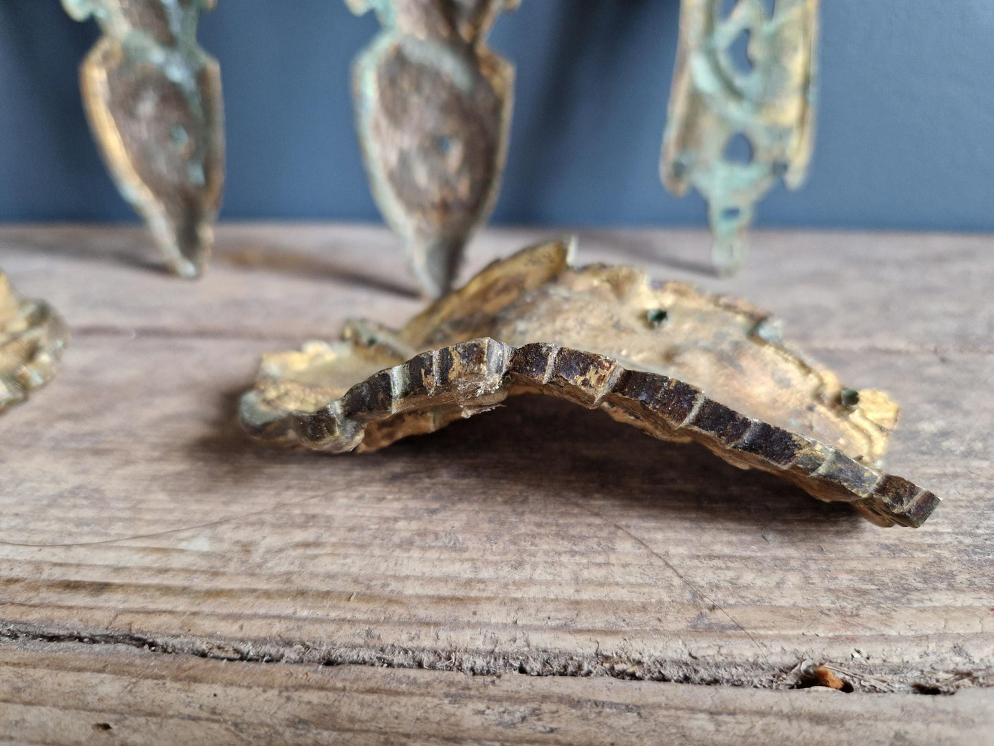 French antique ormolu mounts.French Bronze furniture pediments.