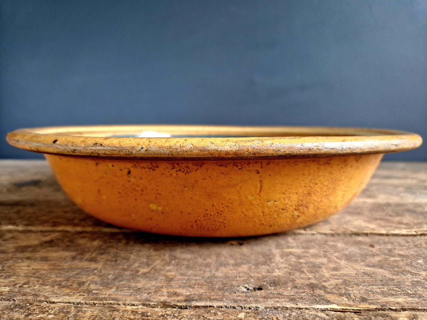 French antique country bowl antique Alsatian bowl. Rustic French bowl.