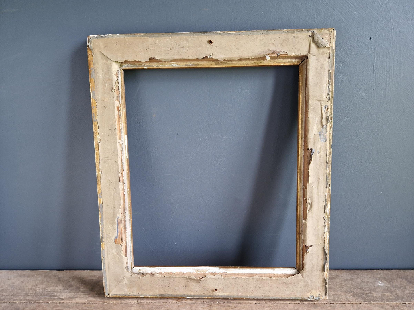 French antique  picture  frame. French Art Nouveau  gilt wood picture frame.