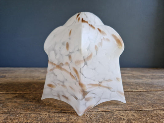 French Art Deco light shade Ornate French glass light shade.