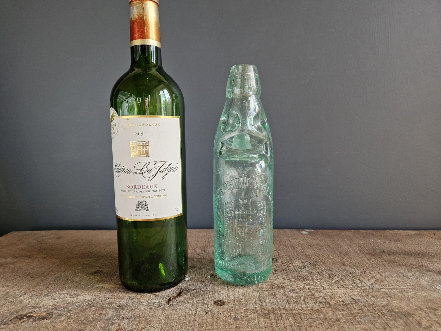 Antique codswallop bottle. Victorian glass bottle.
