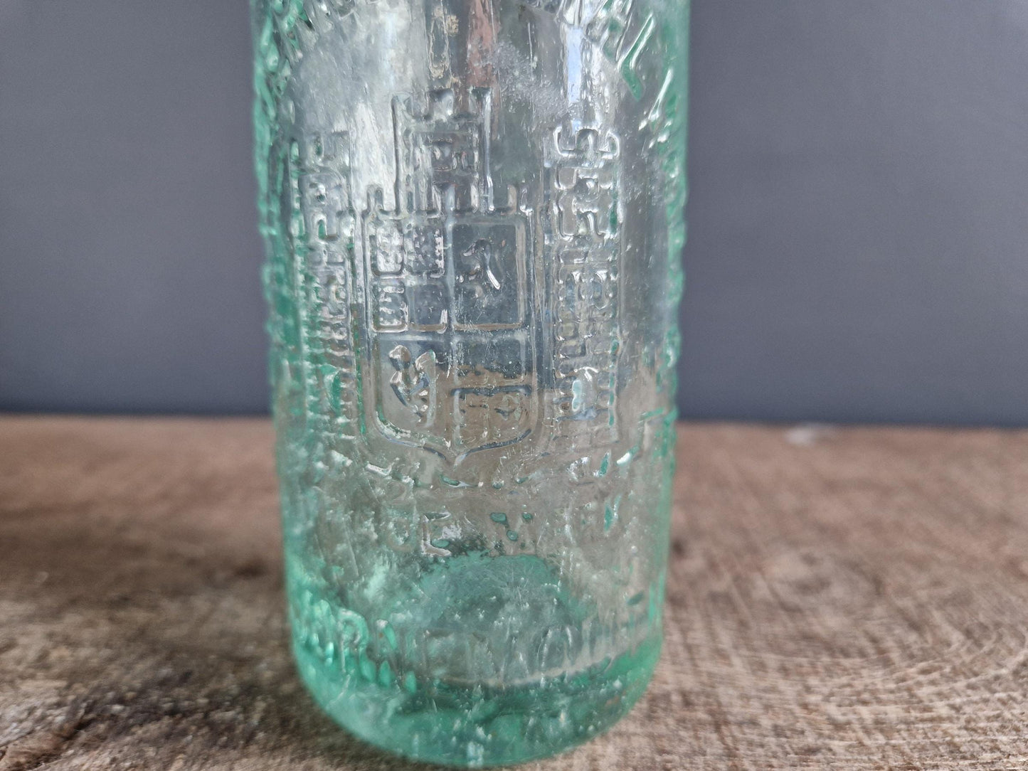 Antique codswallop bottle. Victorian glass bottle.