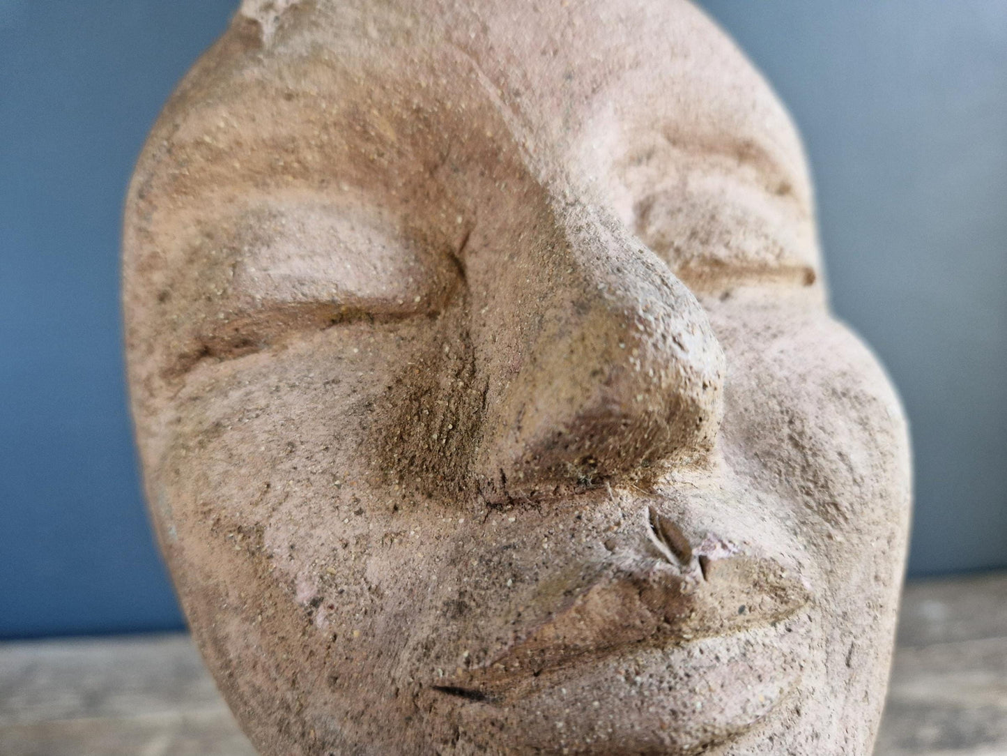 French modernist bust. Terracotta bust. French statue.