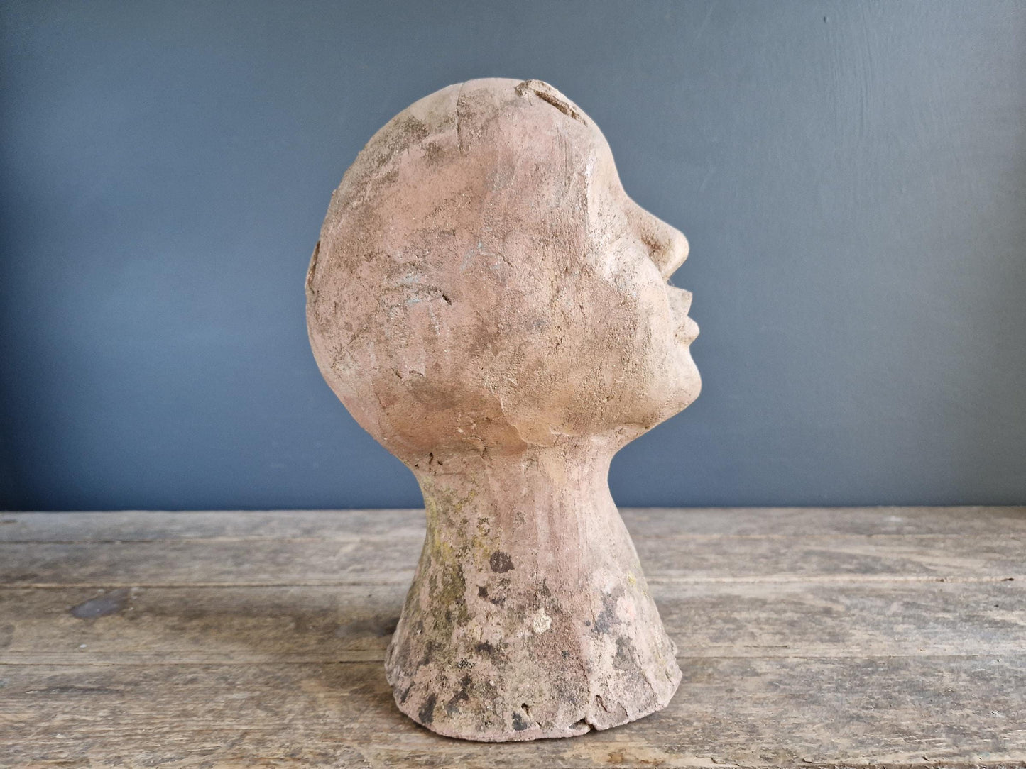 French modernist bust. Terracotta bust. French statue.