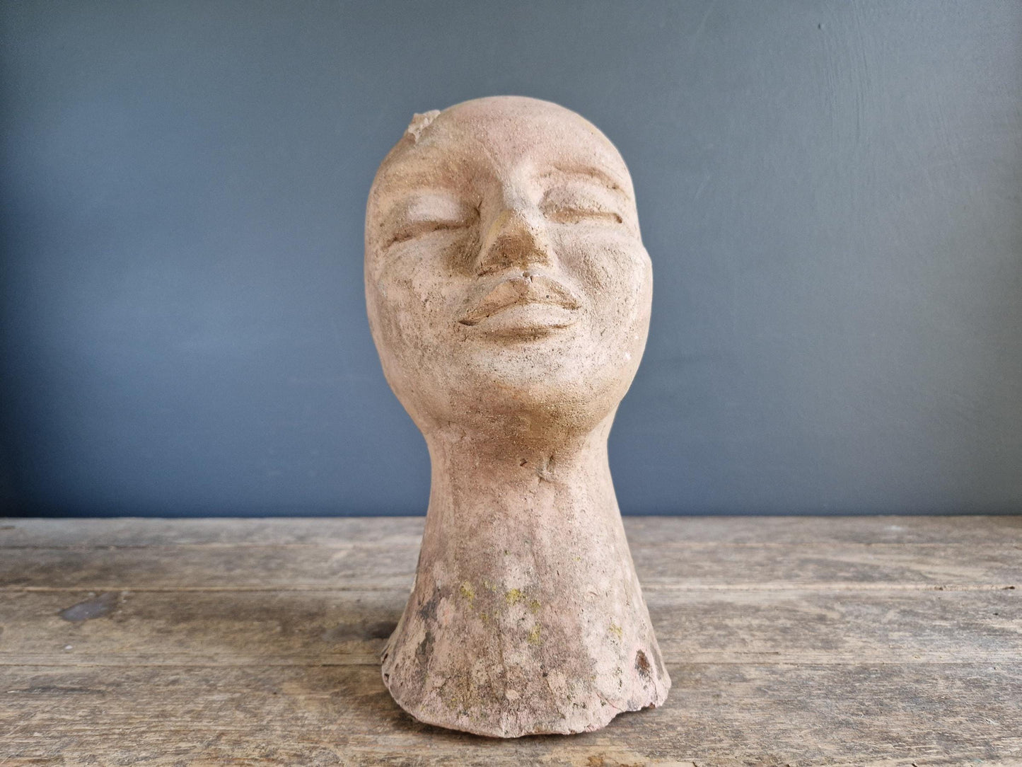 French modernist bust. Terracotta bust. French statue.