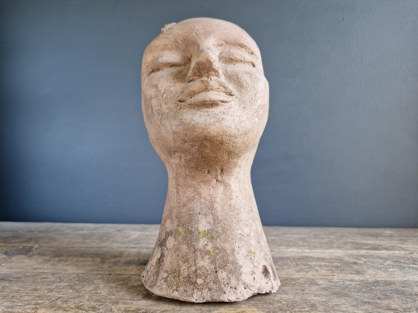 French modernist bust. Terracotta bust. French statue.