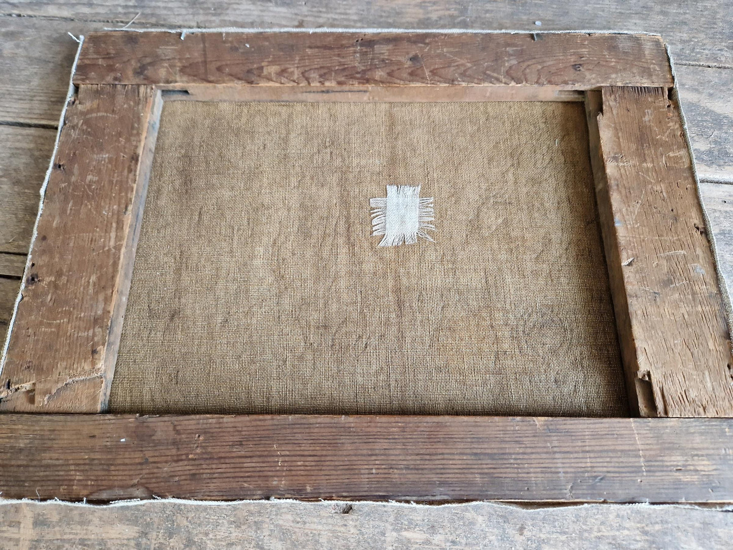 French antique seascape oil painting showing fishing boats on the sea in the moonlight.