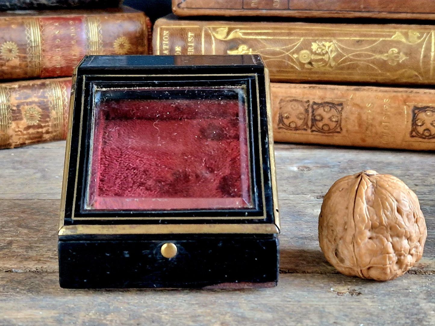 French Antique Pocket Watch Box, Napoleon III Display Case.