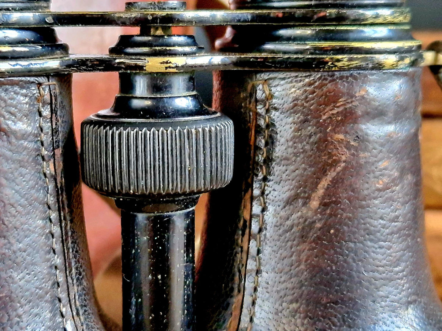 Antique French Binoculars, A. Tubeuf Paris, with Leather Case