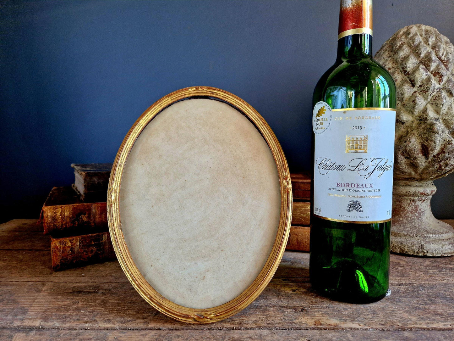 French Antique Gilt Wood Photo Frame, Early 20th Century