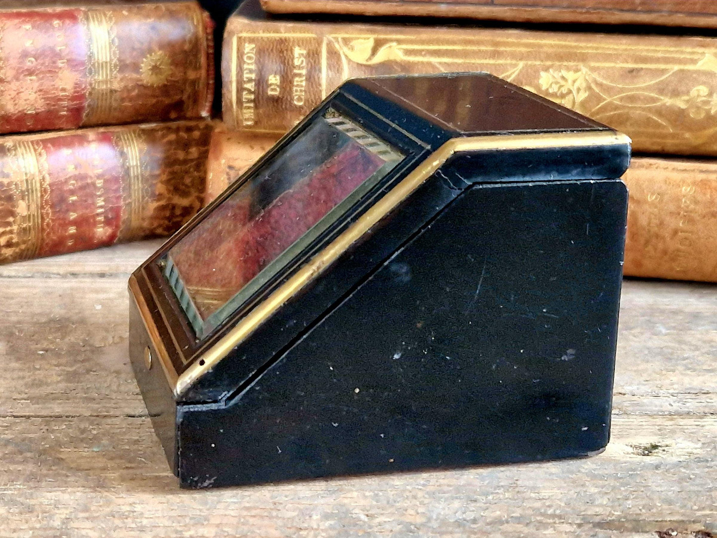 French Antique Pocket Watch Box, Napoleon III Display Case.