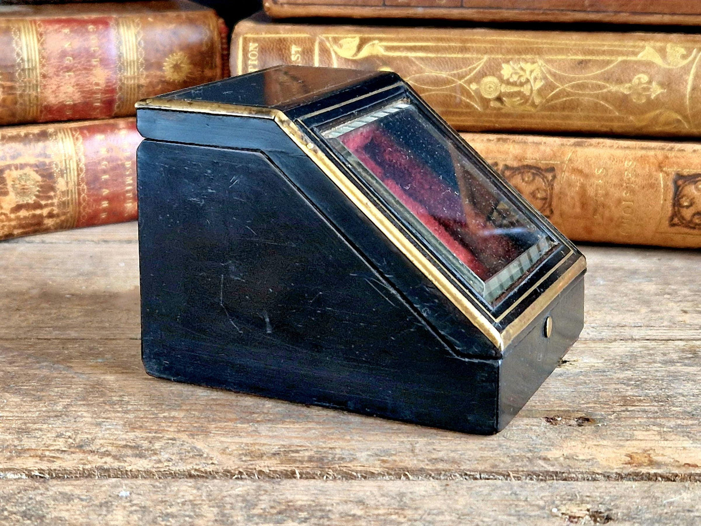 French Antique Pocket Watch Box, Napoleon III Display Case.