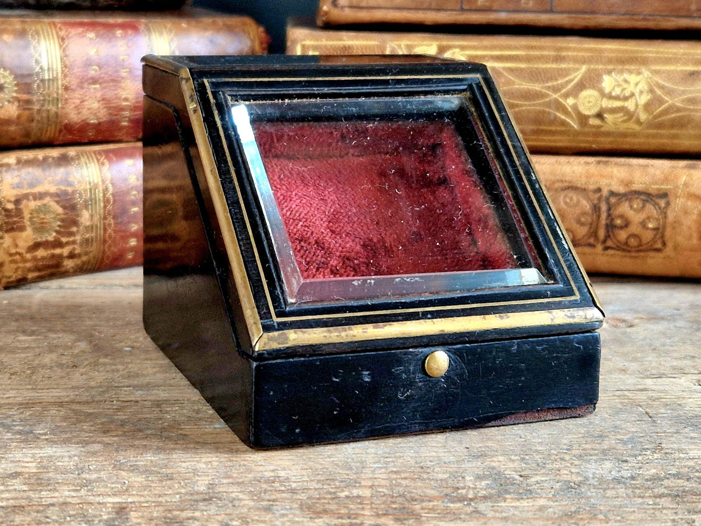 French Antique Pocket Watch Box, Napoleon III Display Case.