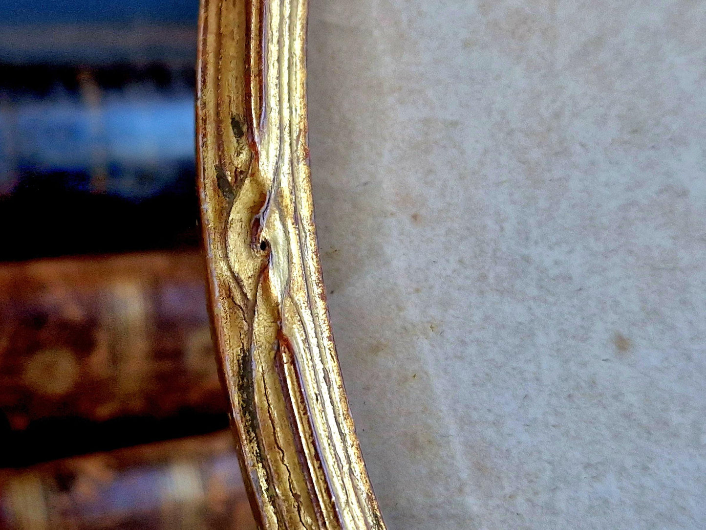 French Antique Gilt Wood Photo Frame, Early 20th Century