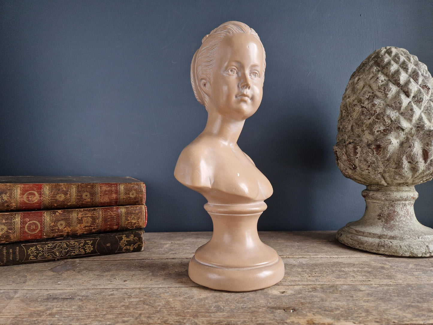 French antique plaster bust of a lady.